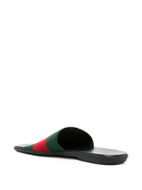 GUCCI Gucci Men Web Detail Flat Sandals