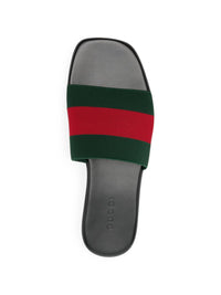 GUCCI Gucci Men Web Detail Flat Sandals