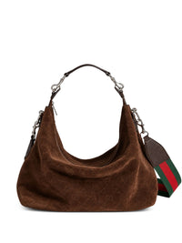 Gucci Men Brera Suede Leather Shoulder Bag