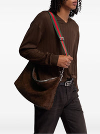 Gucci Men Brera Suede Leather Shoulder Bag