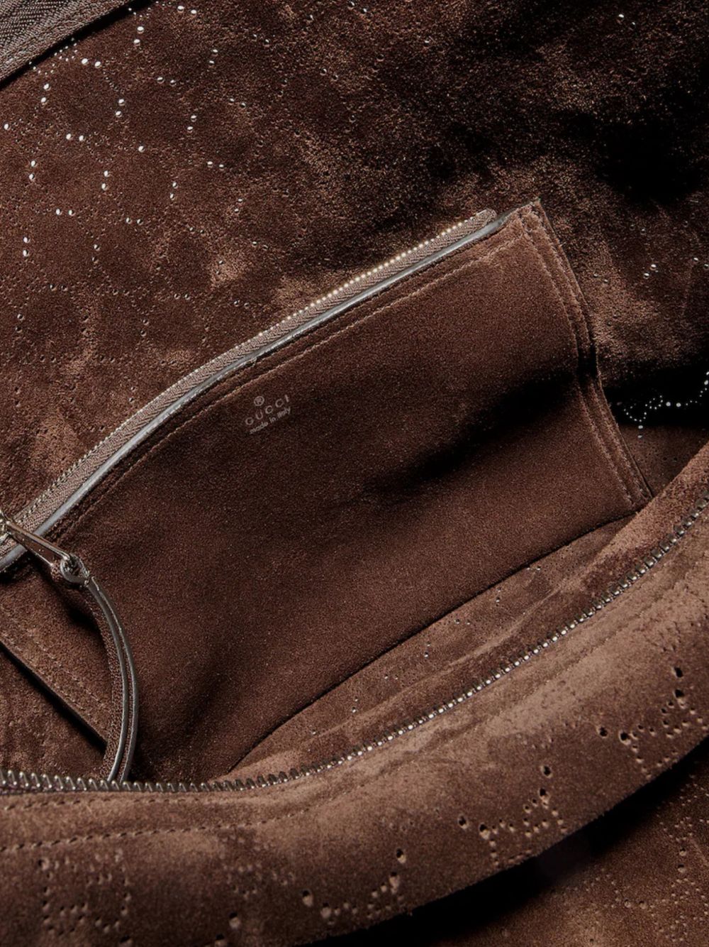 Gucci Men Brera Suede Leather Shoulder Bag