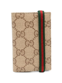 Gucci Men Gg And Web Detail Wallet
