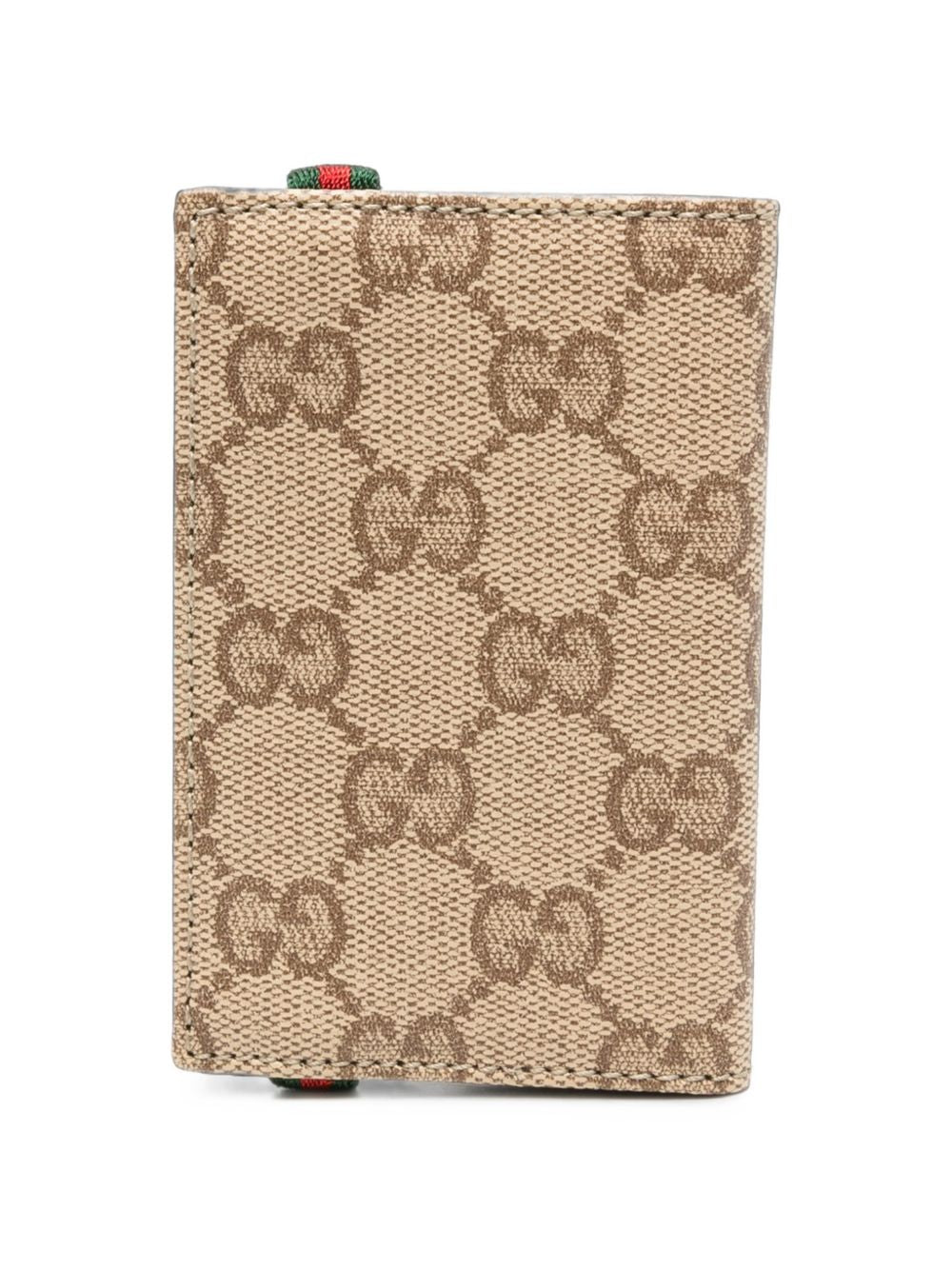 Gucci Men Gg And Web Detail Wallet