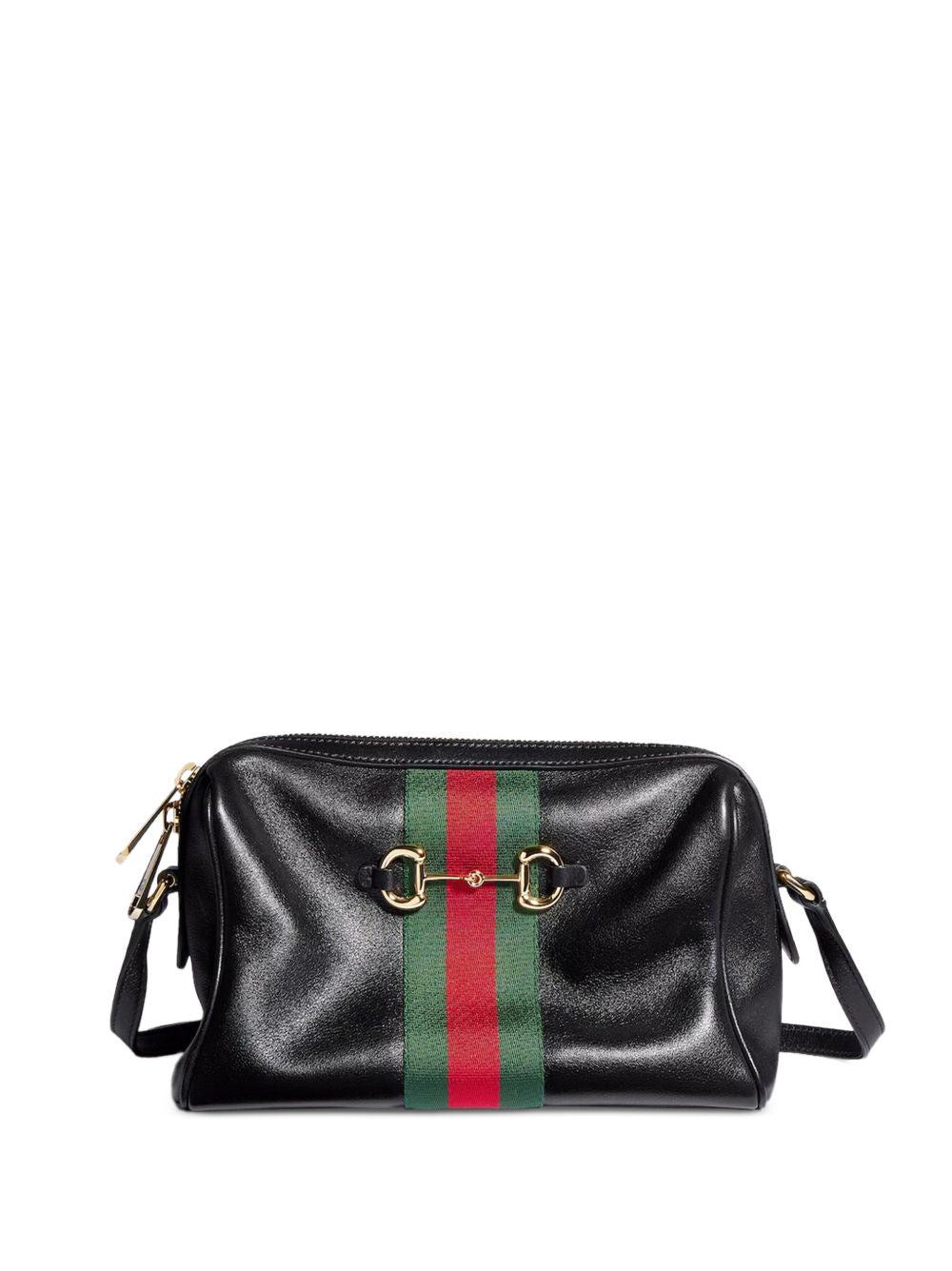 Gucci Women Horsebit Web Crossbody Bag