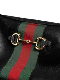 Gucci Women Horsebit Web Crossbody Bag