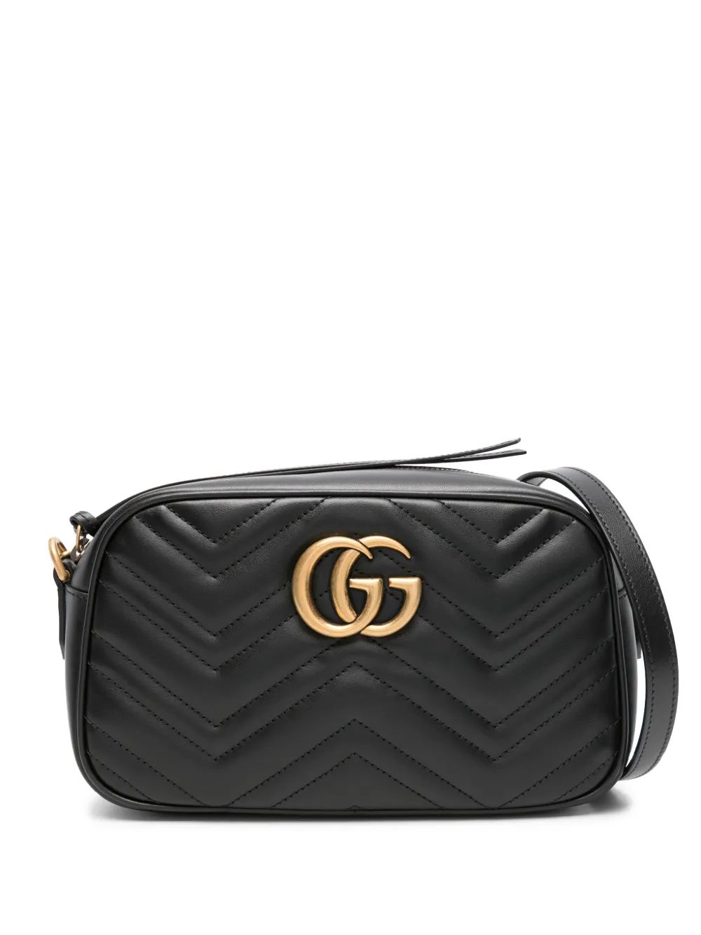 Gucci Women Gg Marmont Small Leather Crossbody Bag