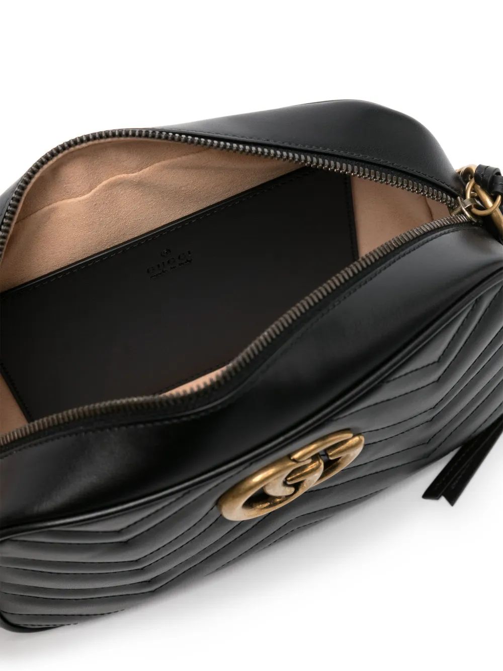 Gucci Women Gg Marmont Small Leather Crossbody Bag