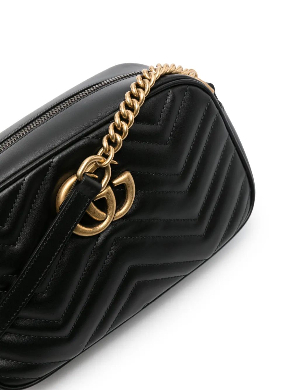 Gucci Women Gg Marmont Small Leather Crossbody Bag