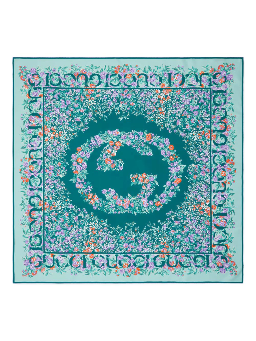 Gucci Women Printed Silk Foulard