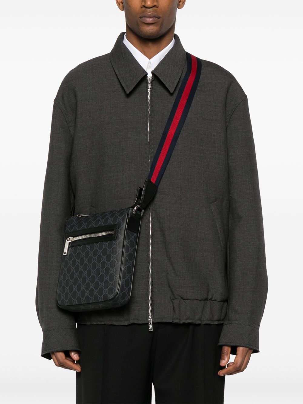 Gucci Men Gg Small Crossbody Bag