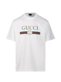 GUCCI Gucci Men Gucci Fake Cotton And Silk T-Shirt