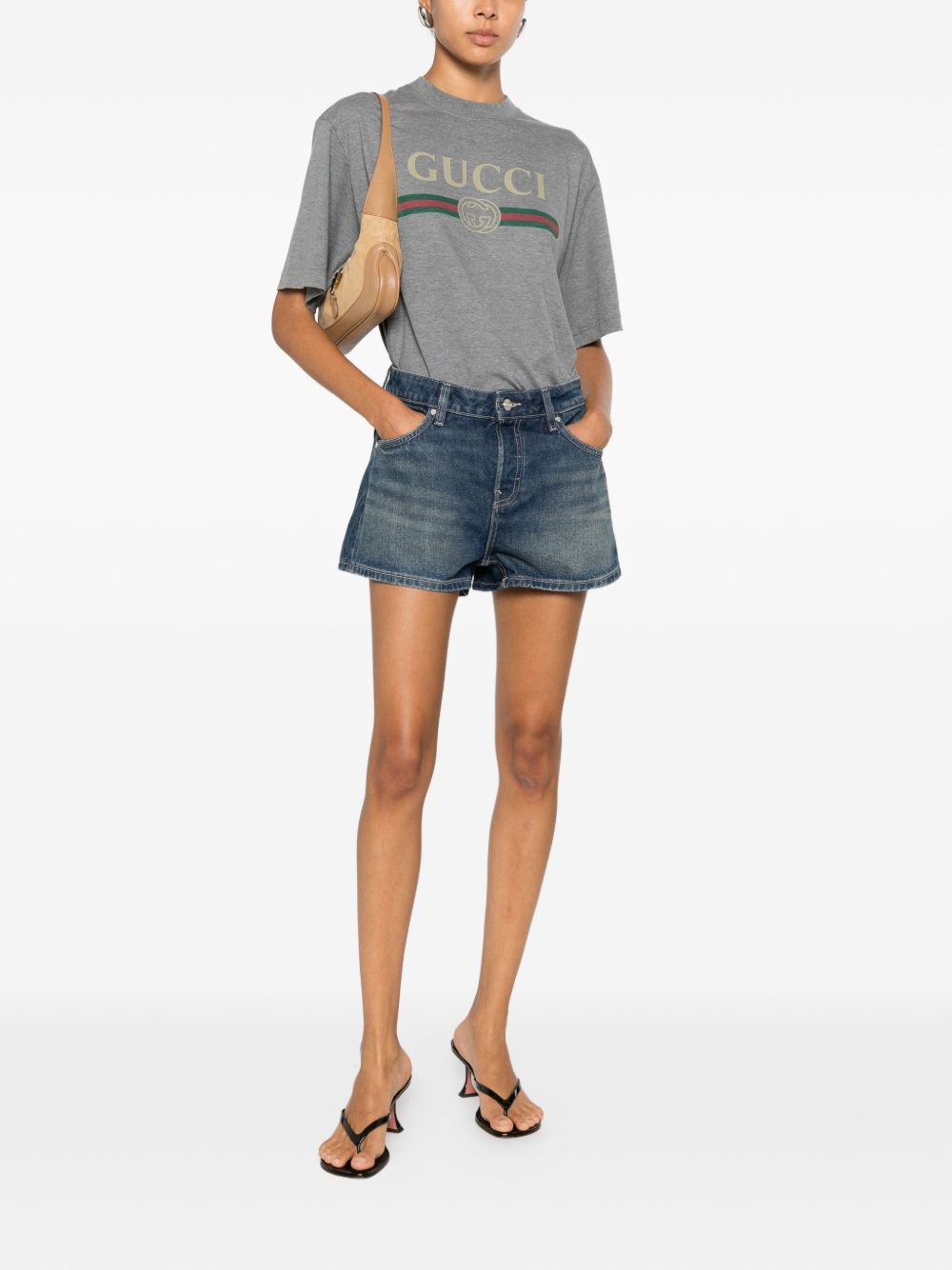 Gucci Women Logo Cotton T-Shirt