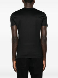 Gucci Men Silk V-Necked T-Shirt