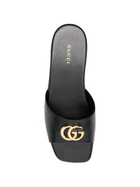 Gucci Women Gg Marmont Leather Flat Sandals