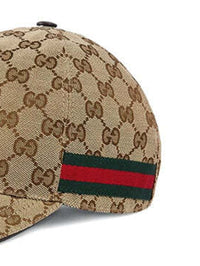 Gucci Men Web Detail Gg Baseball Cap
