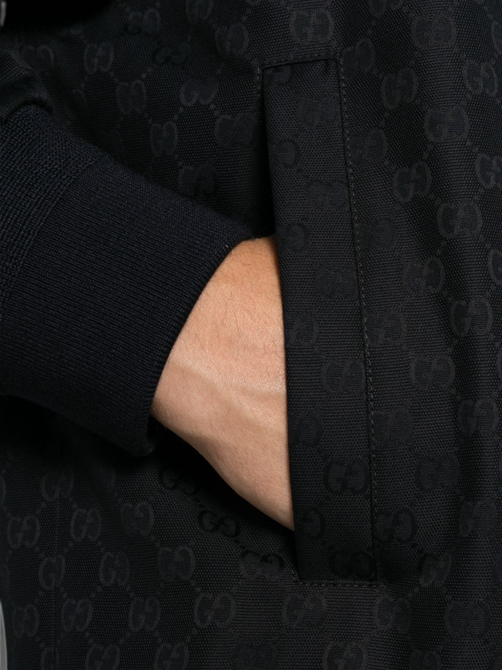 Gucci Men Gg Cotton Blouson Jacket