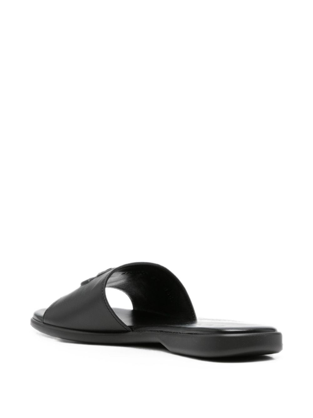 Gucci Women Double G Leather Flat Sandals