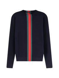 Gucci Men Web Detail Cotton T-Shirt