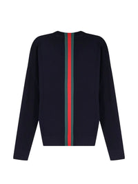 Gucci Men Web Detail Cotton T-Shirt