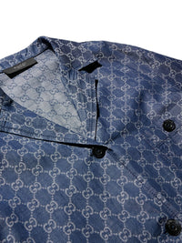 Gucci Women Gg Denim Cotton Shirt