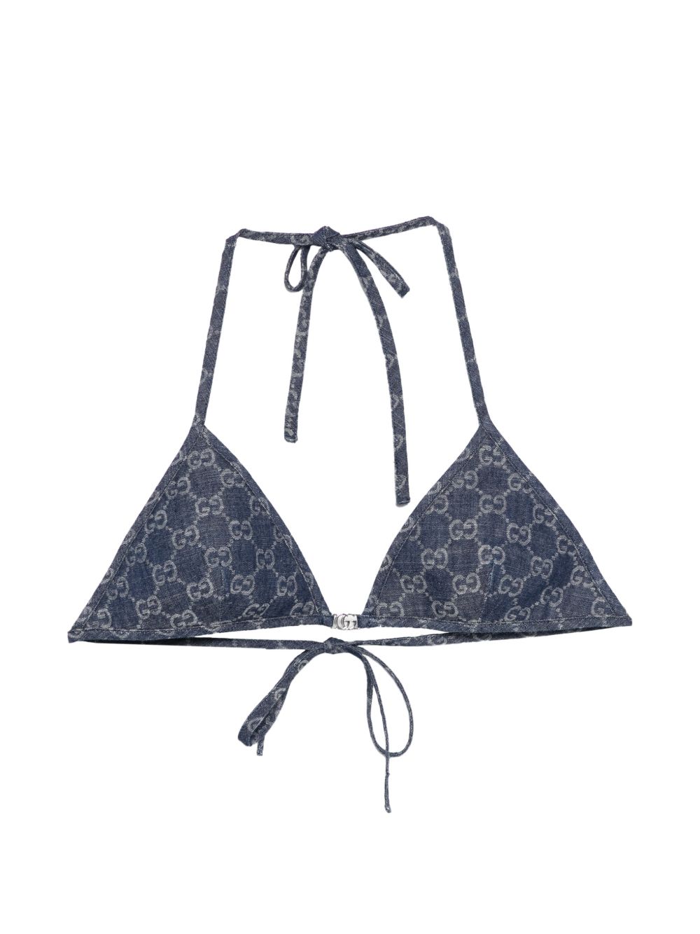 Gucci Women Gg Triangle Bikini Top