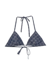 Gucci Women Gg Triangle Bikini Top