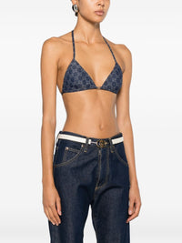 Gucci Women Gg Triangle Bikini Top