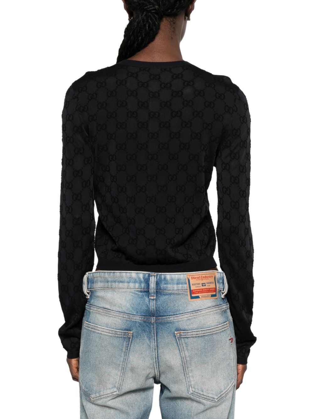 GUCCI Gucci Women Gg Crewneck Cardigan