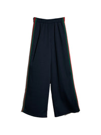 Gucci Women Cotton Blend Wide-Leg Trousers