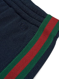 Gucci Women Cotton Blend Wide-Leg Trousers