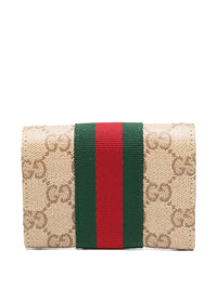 Gucci Women Web Detail Bifold Card Case