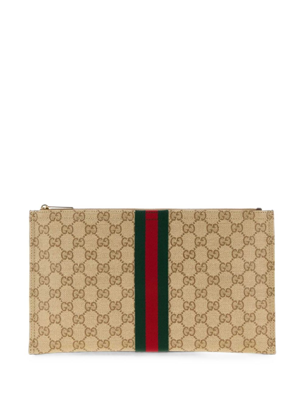 Gucci Women Web Detail Large Pouch