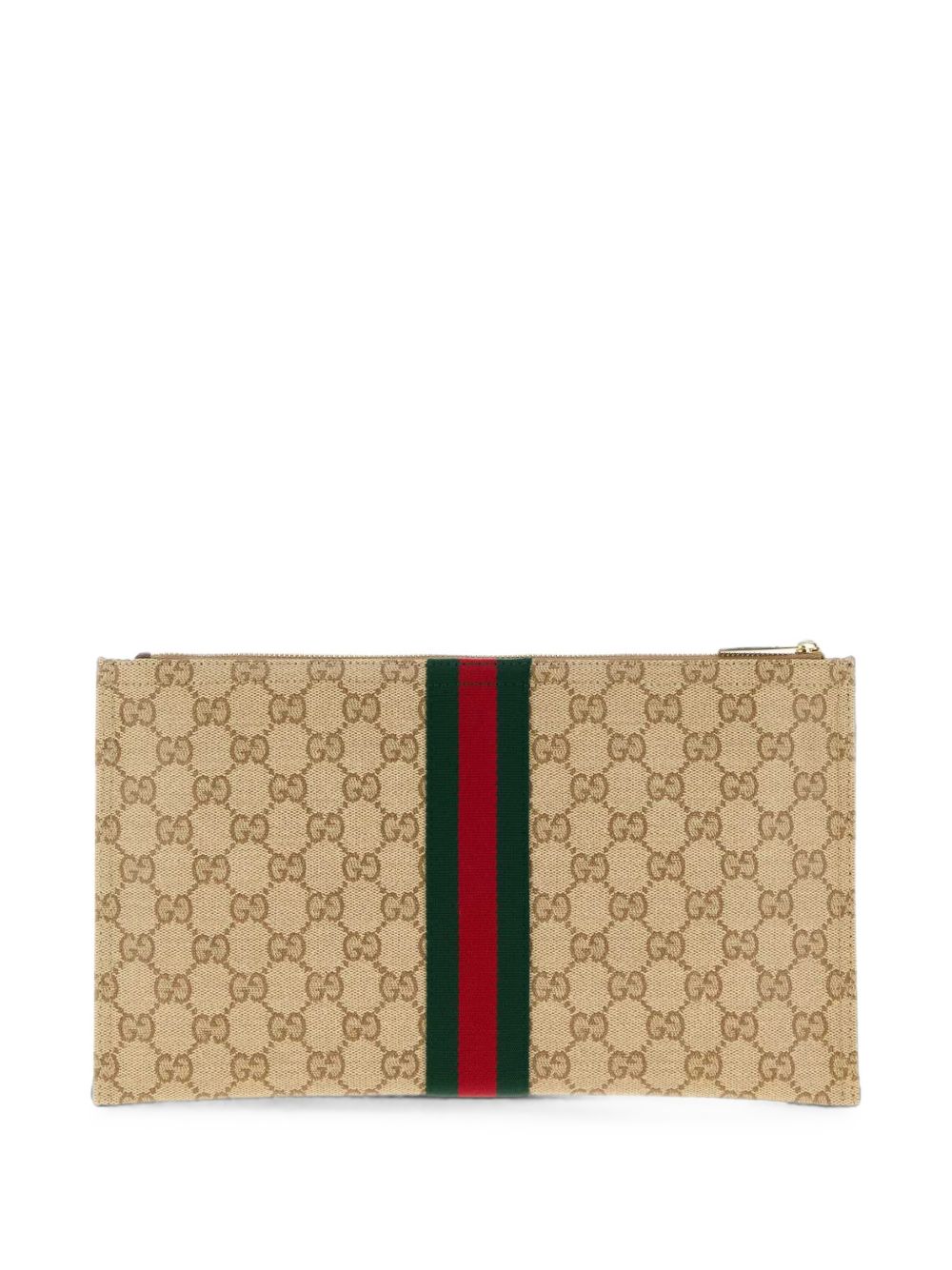 Gucci Women Web Detail Large Pouch