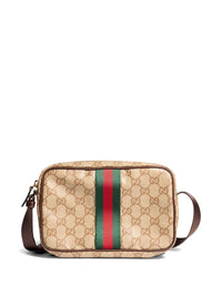 Gucci Men Web Detail Gg Mini Bag