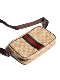 Gucci Men Web Detail Gg Mini Bag