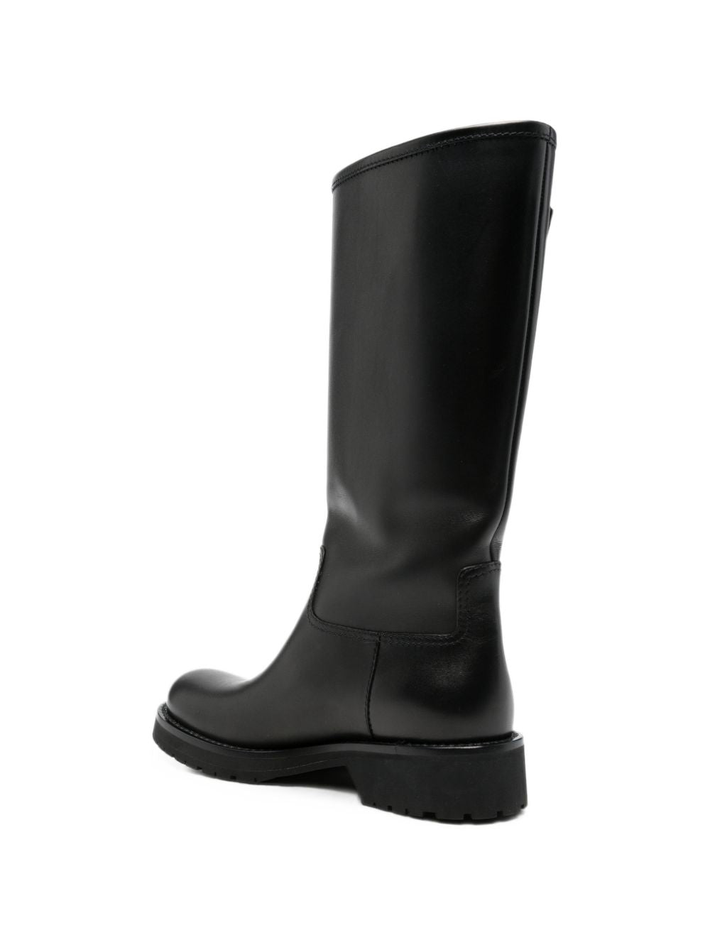 Gucci Women Web Detail Leather Boots