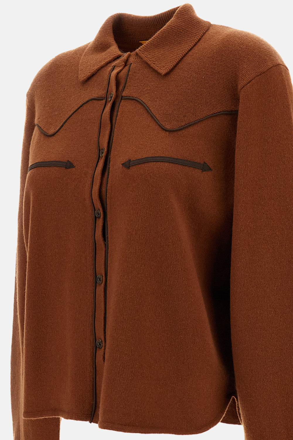 Guest In Residence Women Cropped Western Shirt