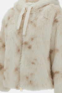 Herno Herno Women Faux Lynx Fur Jacket