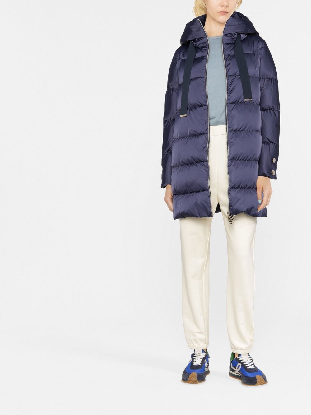 Herno Women A-Shape Satin Down Jacket