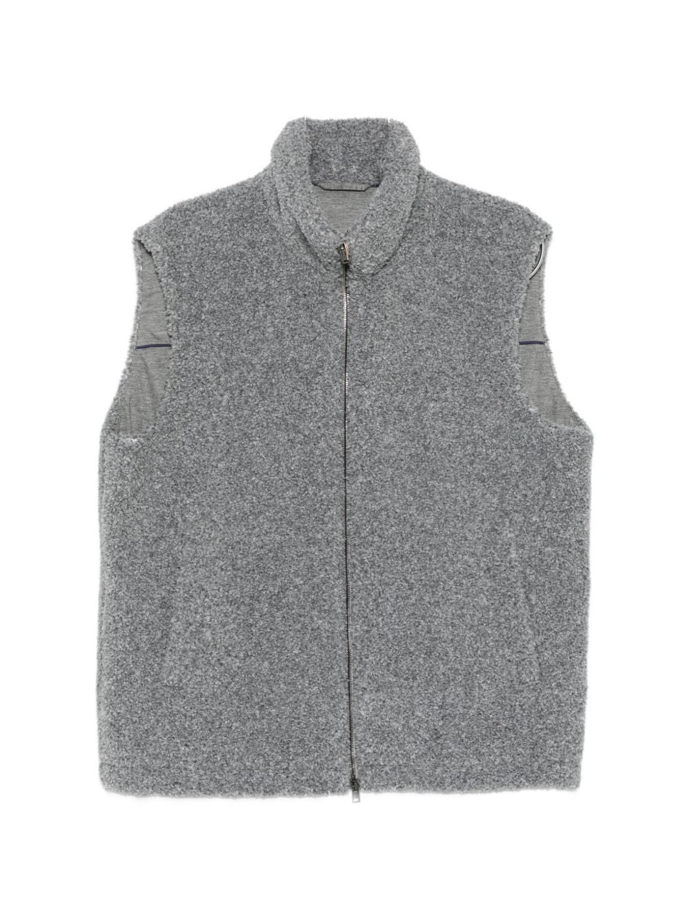 Herno Men Flannel Zipped Vest