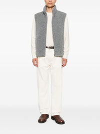 Herno Men Flannel Zipped Vest