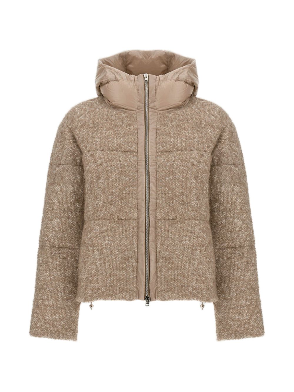 Herno Women Bouclé Short Down Jacket