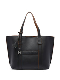 Hogan Women Script Small Leather Tote Bag