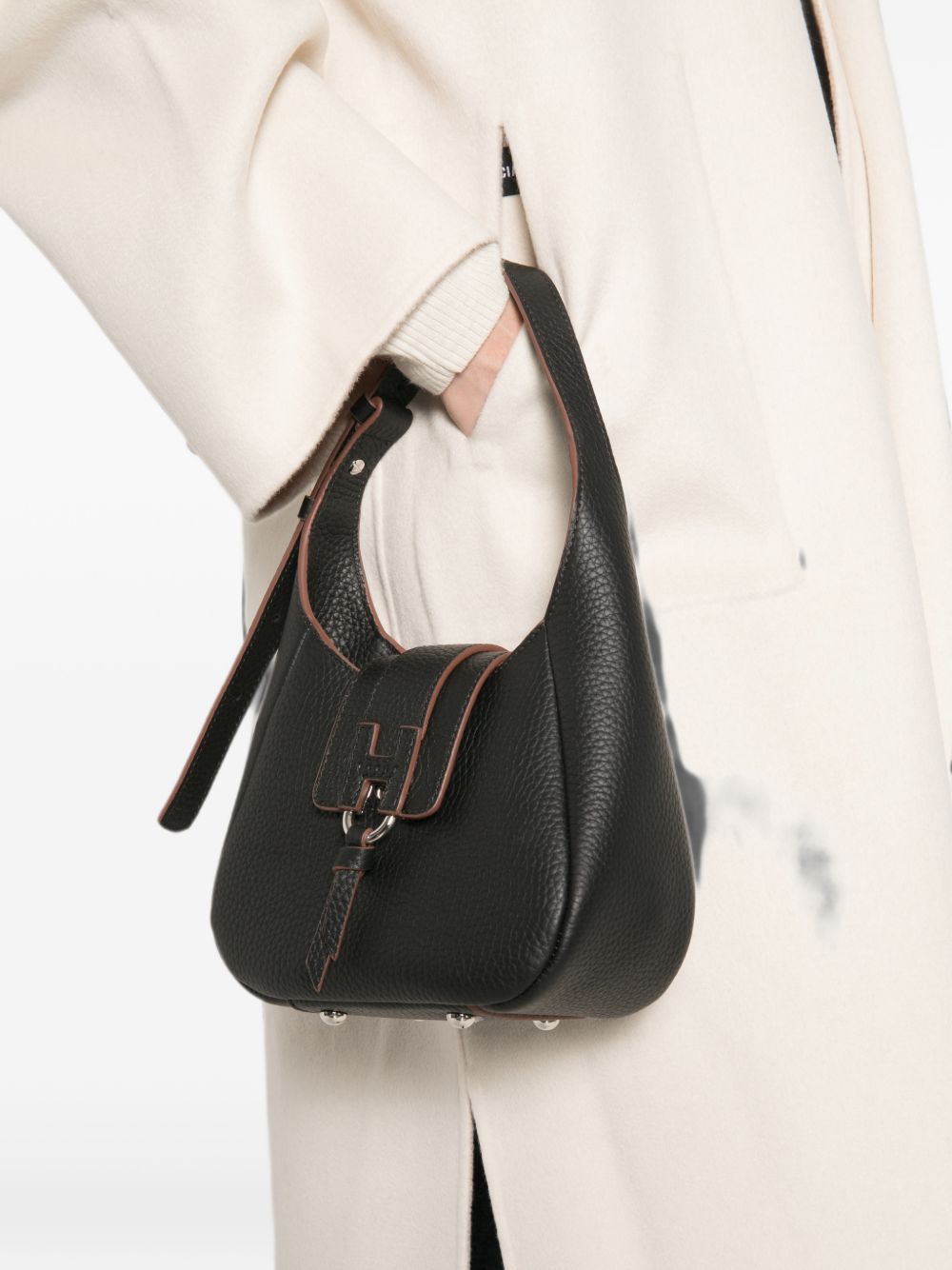 Hogan Women Hogan Trend Mini Leather Hobo Bag