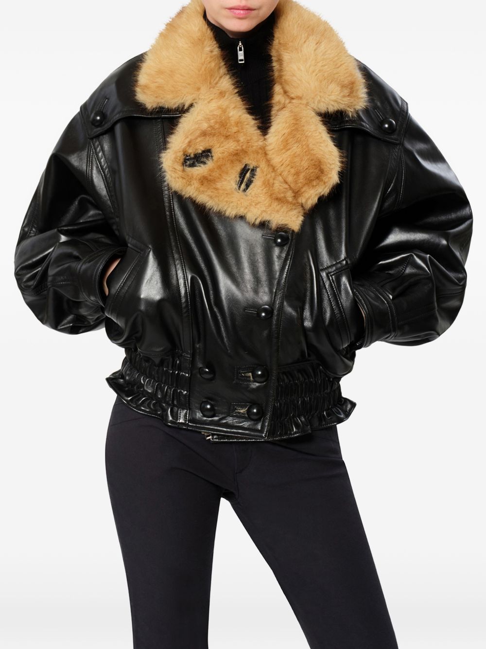 Isabel Marant Women Valina Leather Jacket
