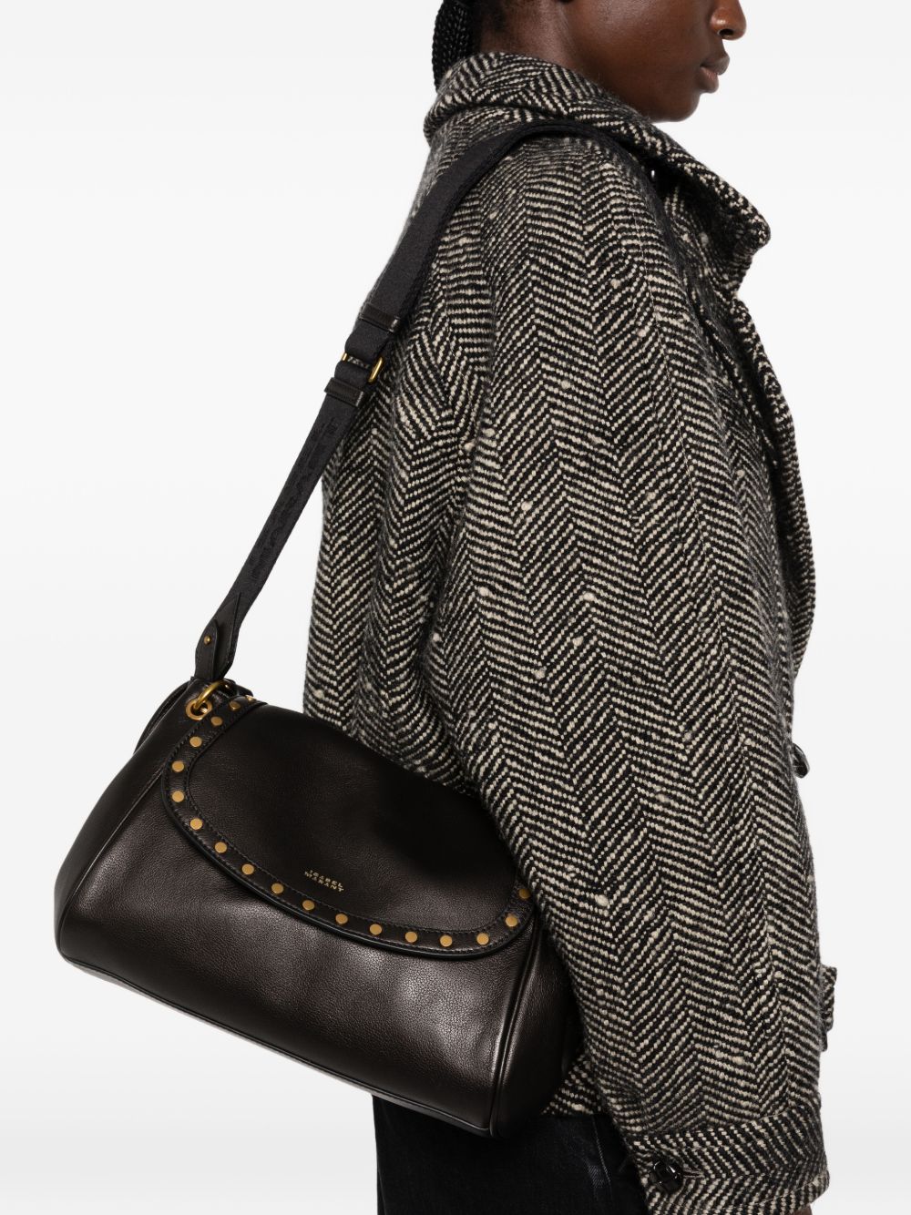 Isabel Marant Women Chany Leather Shoulder Bag