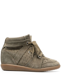 Isabel Marant Women Bobby Suede Leather Sneakers