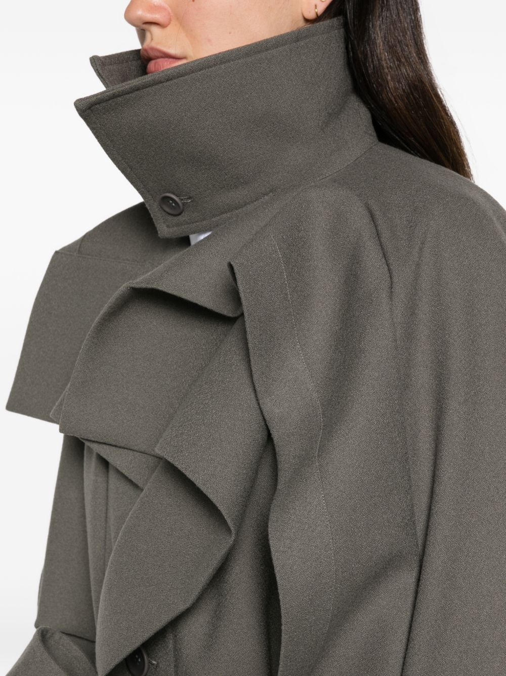Issey Miyake Women Wool Long Coat