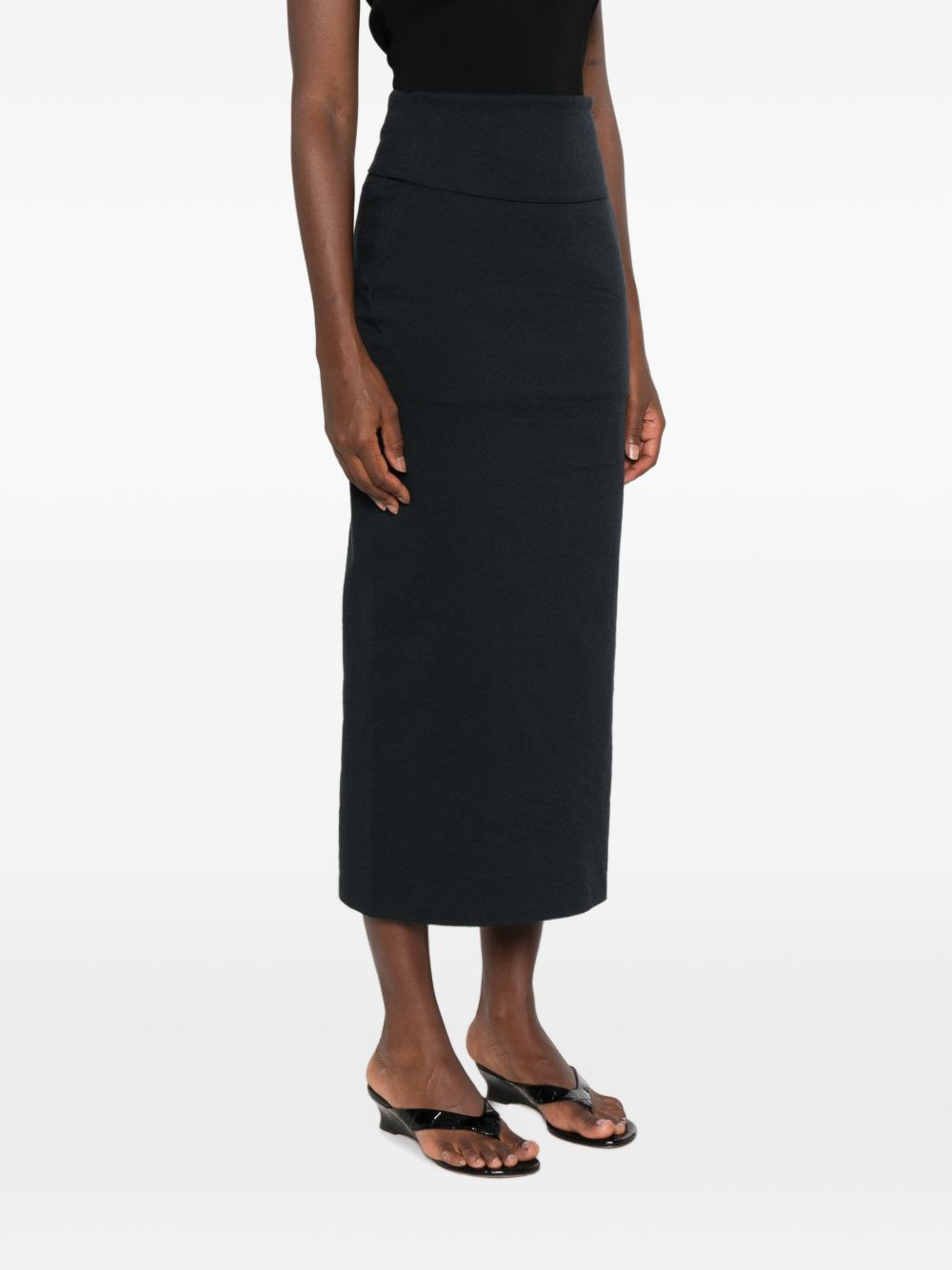 ISSEY MIYAKE Issey Miyake Women Cotton Blend Midi Skirt