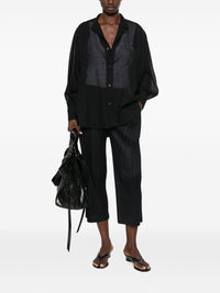 Issey Miyake Women Wool Blend Crewneck Sweater